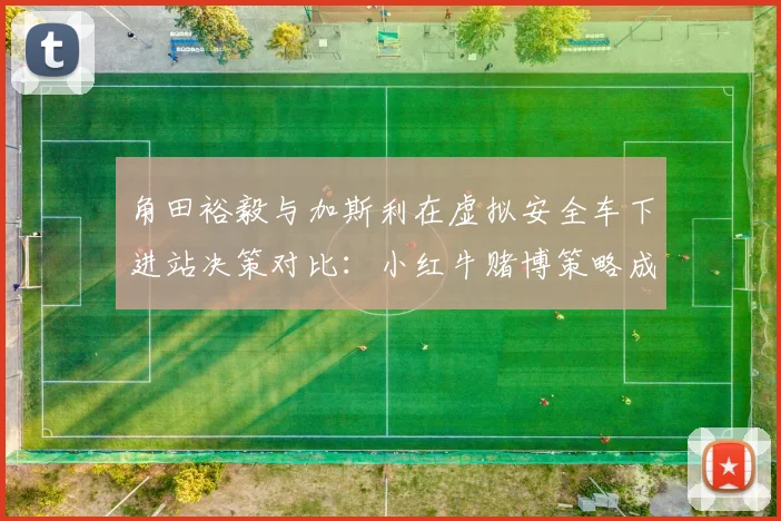 角田裕毅与加斯利在虚拟安全车下进站决策对比：小红牛赌博策略成功但风险更高
